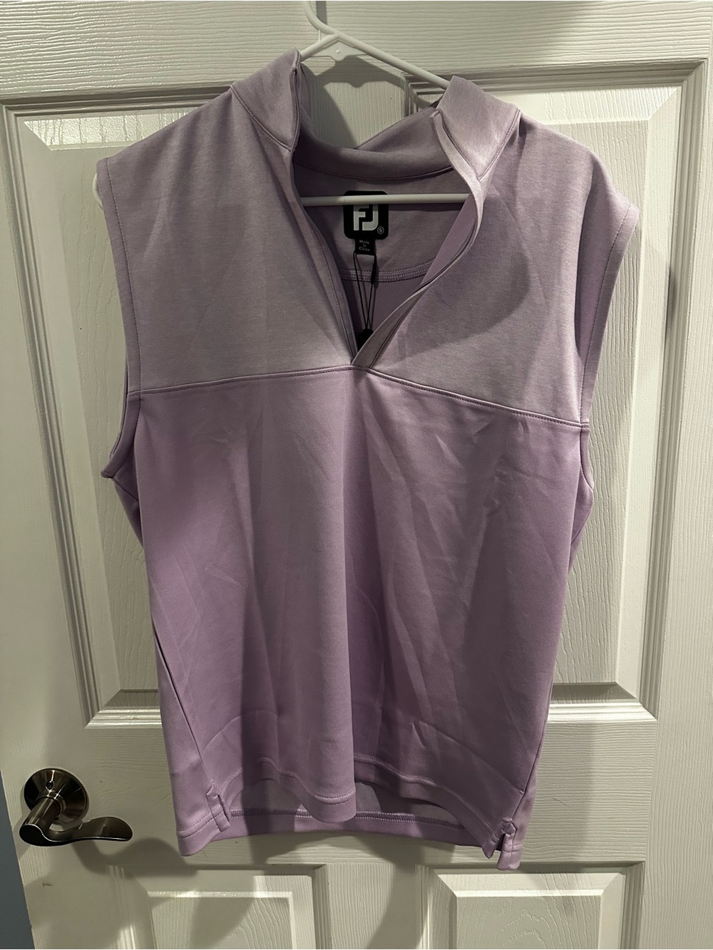 FootJoy Heather Yoke 1/2 Zip Golf Vest Men’s Small Lavender NWT